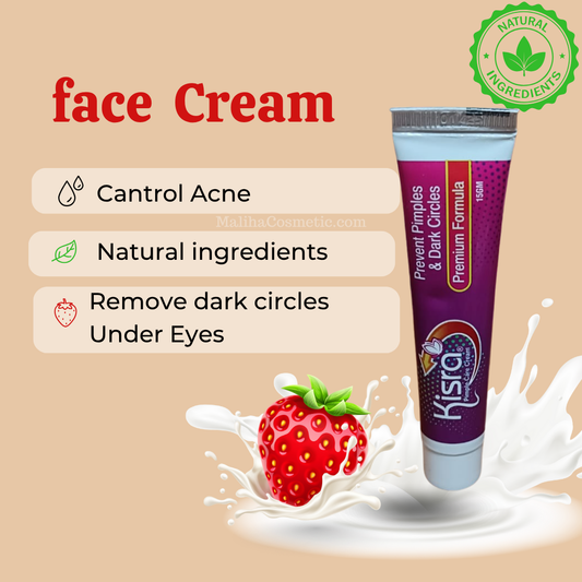 Kisra Pimple Care Cream – 2 Pcs Combo (15g x 2) | Prevent Pimples & Dark Circles|Maliha Cosmetics."