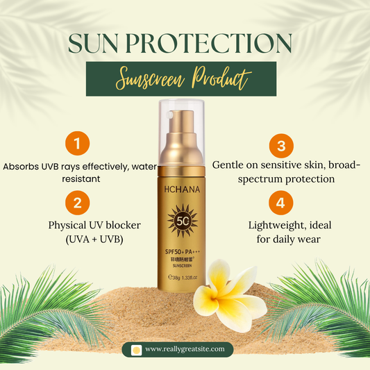 HCHANA Sunscreen SPF50+ PA+++ | UV Protection |